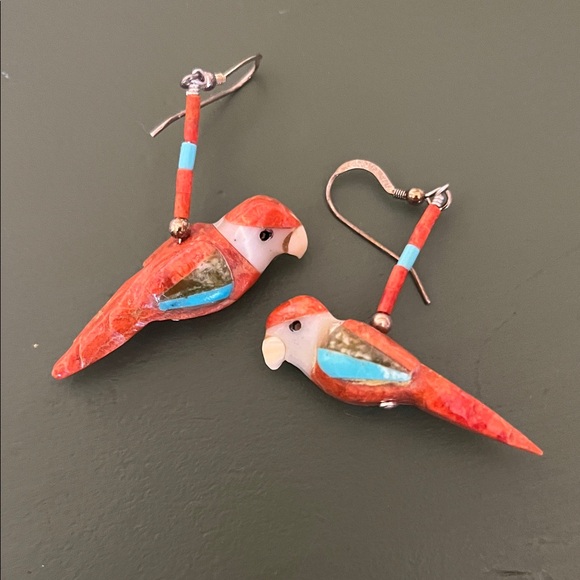 Jewelry - Stone Parrot Earrings